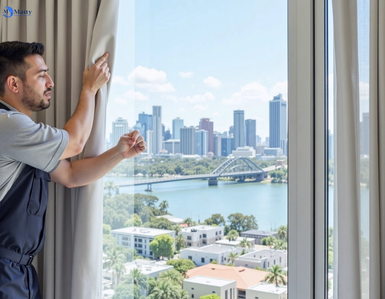 Professional curtain steam cleaning service marsden-park-nsw QLD by Matty Curtain Cleaning